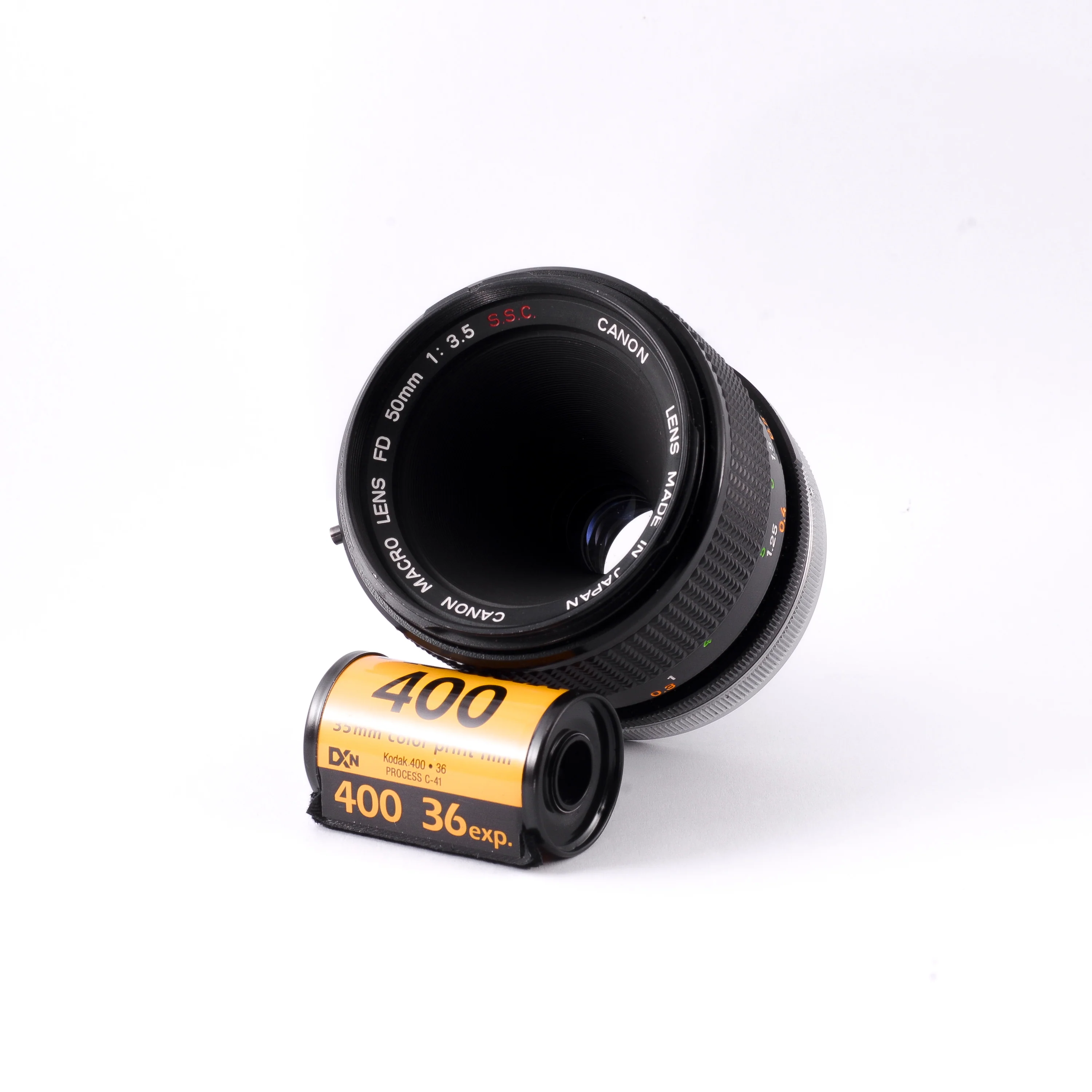 objectif Canon FD 50 mm f3,5 Macro SSC