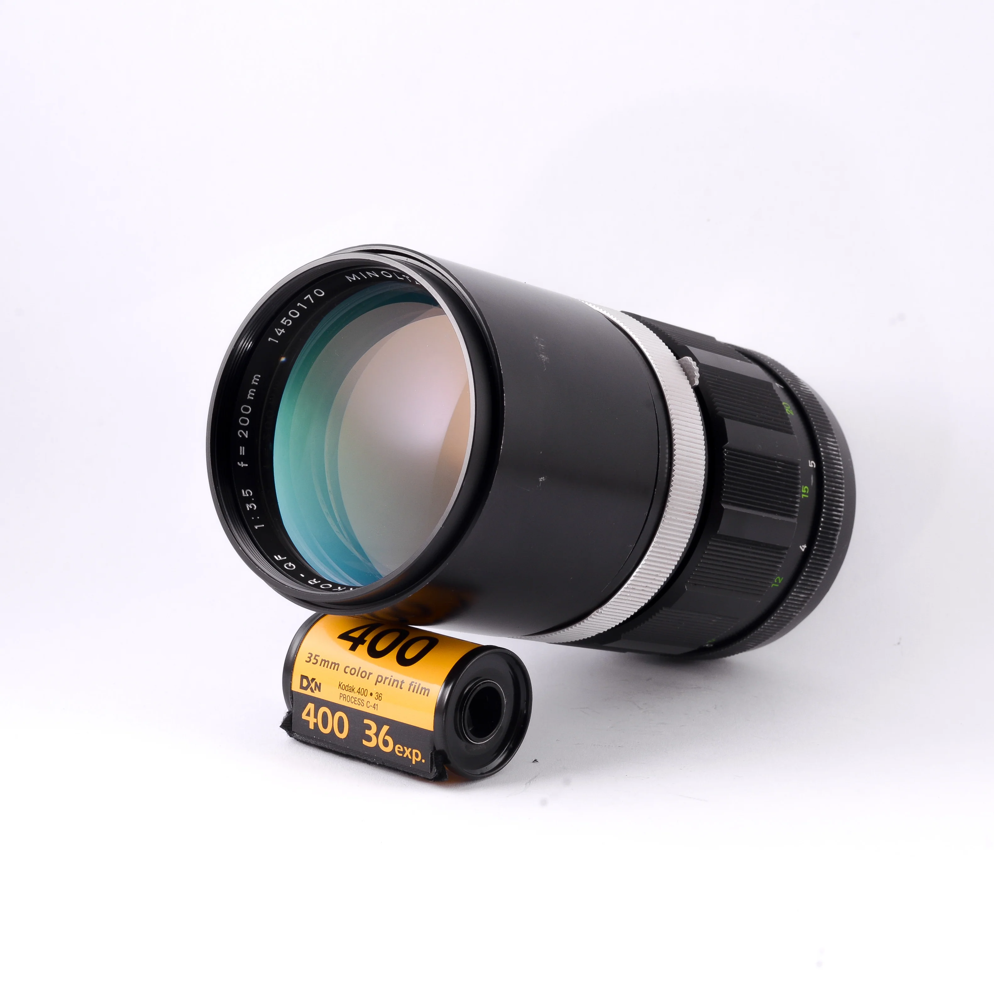 objectif Minolta MC Tele Rokkor-QF 200 mm f3,5